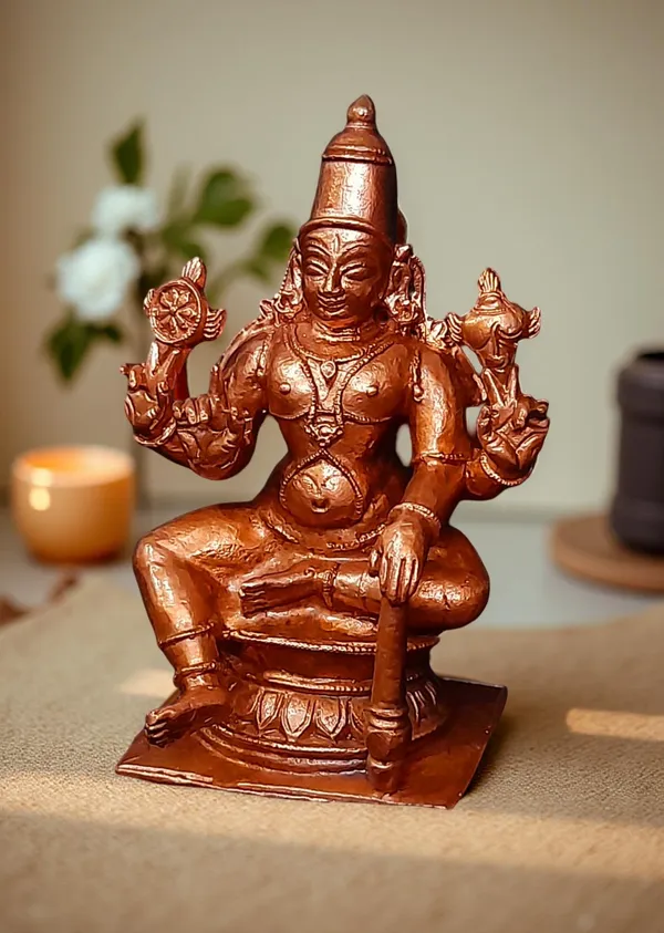Brown_Copper_Idolsby,_3.3_Inches,_Handmade_Vishwaksena,_292G,_Patina_Antique_Finish,_Pack_Of_1_Piece