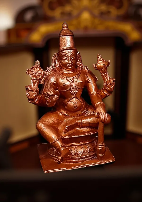Brown_Copper_Idolsby,_3.3_Inches,_Handmade_Vishwaksena,_292G,_Patina_Antique_Finish,_Pack_Of_1_Piece
