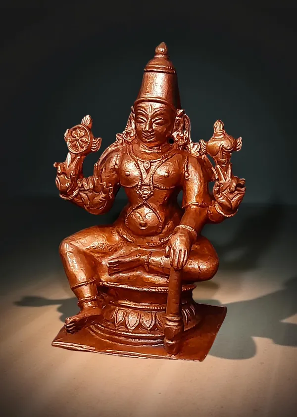 Brown_Copper_Idolsby,_3.3_Inches,_Handmade_Vishwaksena,_292G,_Patina_Antique_Finish,_Pack_Of_1_Piece