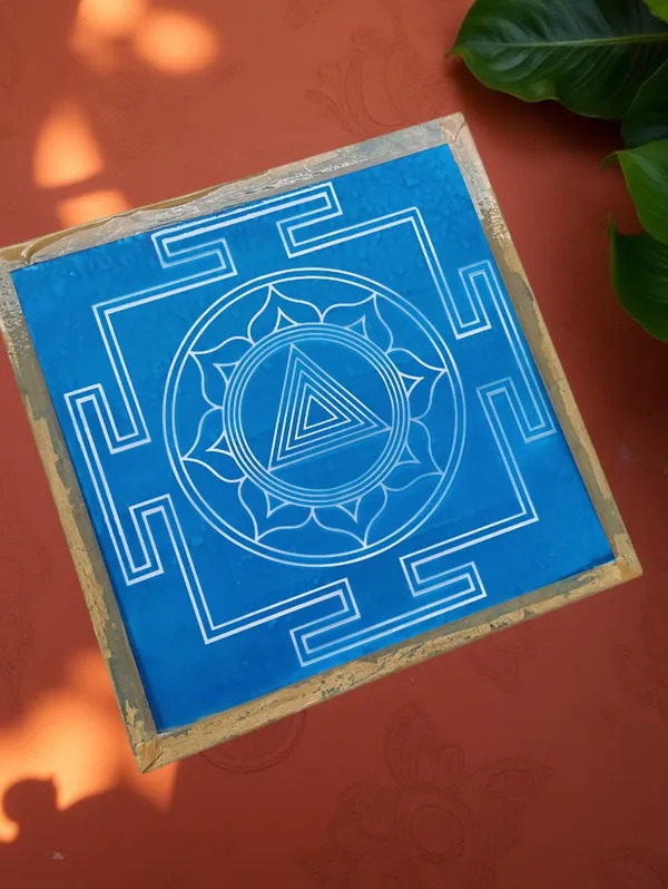 Kali_Mandala_Yantra_Rangoli_Design_Stencil_Wooden_Frame_pack_of_1_piece