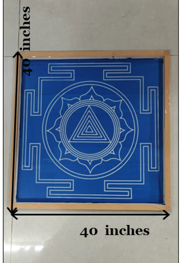 Kali_Mandala_Yantra_Rangoli_Design_Stencil_Wooden_Frame_pack_of_1_piece