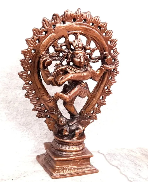Brownish-Orange_Copper_Idols_Indiaby,_4.2_Inches,_Handmade_Natarajar,_225G,_Patina_Antique_Finish,_Pack_Of_1_Piece