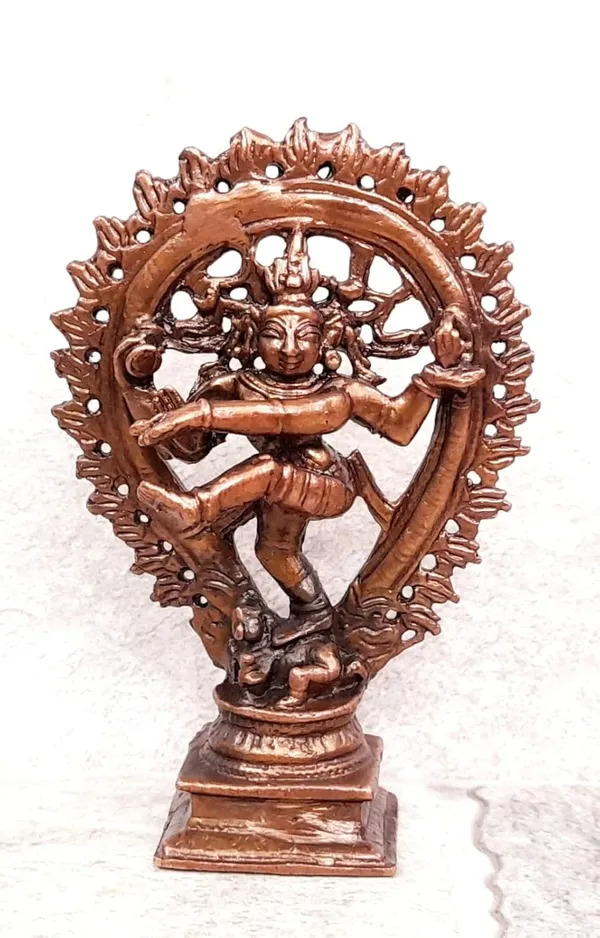 Brownish-Orange_Copper_Idols_Indiaby,_4.2_Inches,_Handmade_Natarajar,_225G,_Patina_Antique_Finish,_Pack_Of_1_Piece