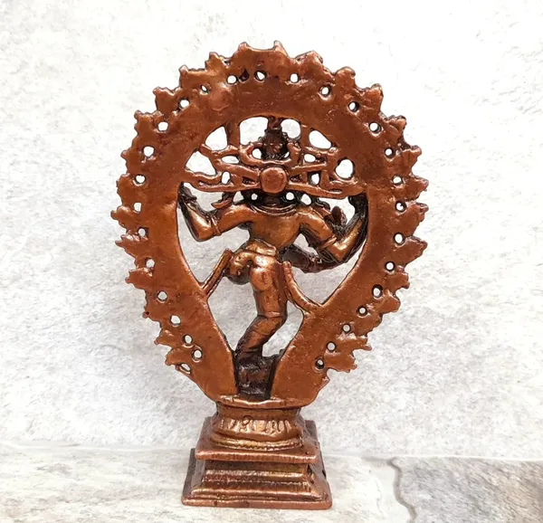 Brownish-Orange_Copper_Idols_Indiaby,_4.2_Inches,_Handmade_Natarajar,_225G,_Patina_Antique_Finish,_Pack_Of_1_Piece