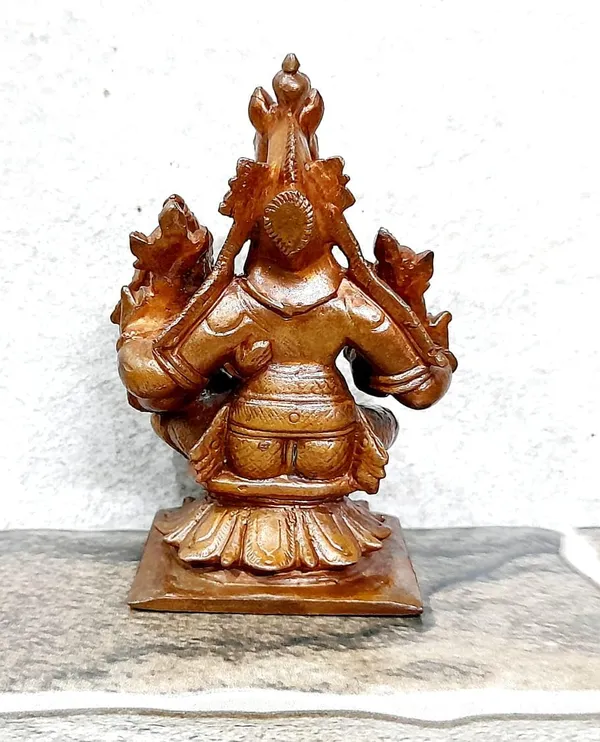 Brown_Copper_Idols_Of_God_Sri_Lakshmi_Hayagreeva_Avataram_3.2_Inches,_253G,_Patina_Antique_Finish_Pack_Of_1_Piece