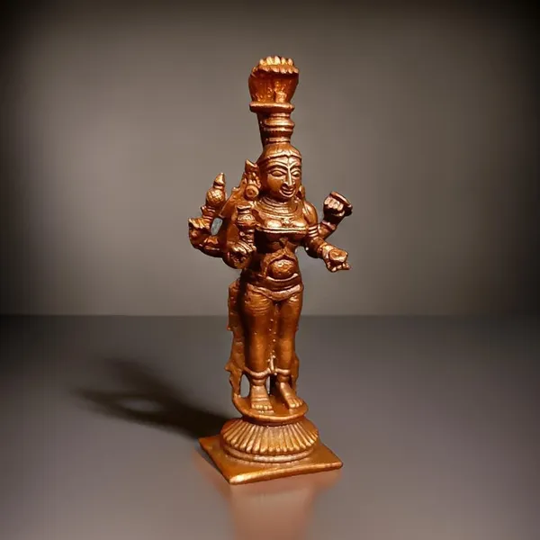 Copper_Copper_Handmade_Rarest_Kohalpur_Mahalakshmi,_3.3_Inches,_85G,_Pack_Of_1_Piece