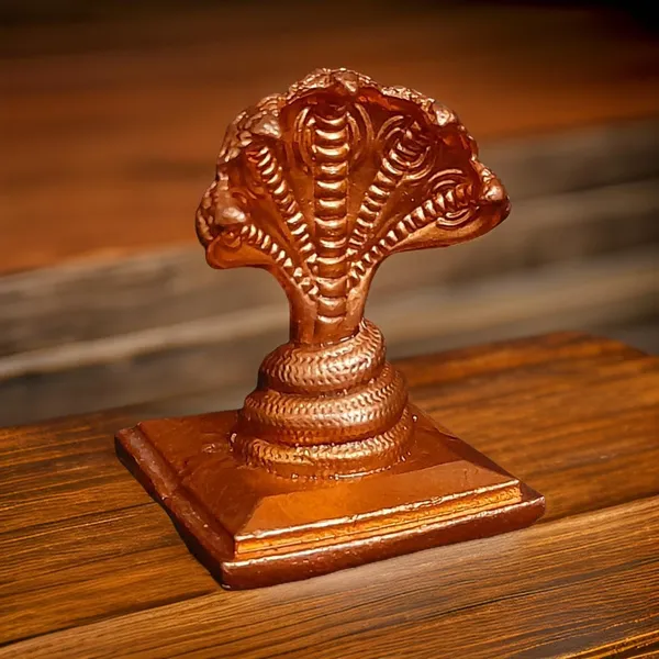 Brownish-Orange_Copper_Idols_India,_1.8_Inches,_Handmade_Adhisesha,_80G,_Patina_Antique_Finish,_Pack_Of_1_Piece