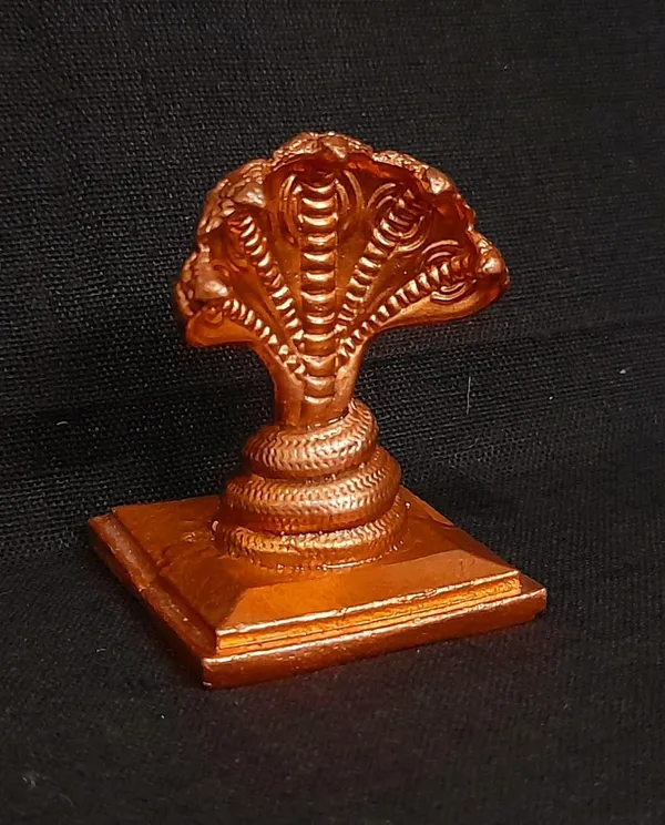 Brownish-Orange_Copper_Idols_India,_1.8_Inches,_Handmade_Adhisesha,_80G,_Patina_Antique_Finish,_Pack_Of_1_Piece