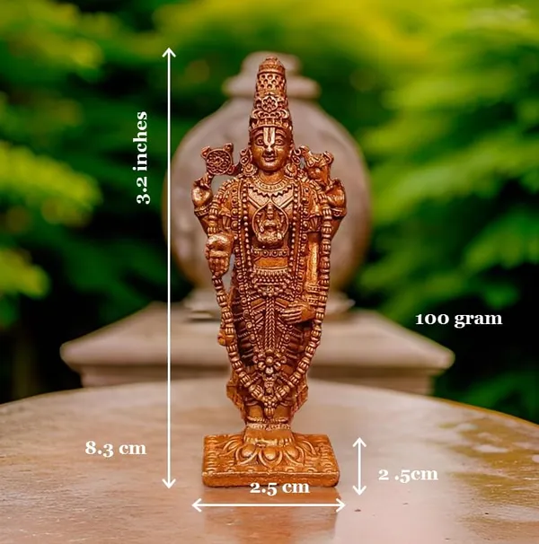 Brownish-Orange,_Copper_Handmade_Balaji_Idol_3.25_Inches,_100G,_Pack_Of_1_Piece