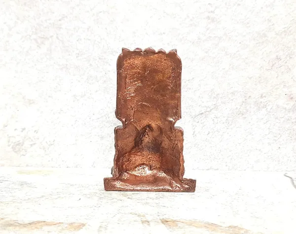 Brownish-Orange_Copper_Idols,_7Cm,_Handmade_Ragavendra_124Grams,_Patina_Antique_Finish,_Pack_Of_1_Piece