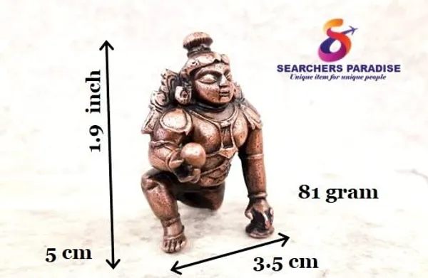 Brownish-Orange_Copper_Idolsby_Searchers_Paradise,_5_Cm,_Handmade_Bal_Gopal_81_Gram,_Patina_Antique_Finish,_Pack_Of_1_Piece