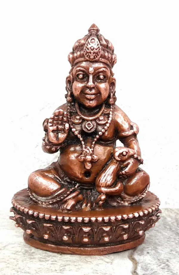 Brownish-Orange_Copper_Idols_India,_2.5_Inches,_Handmade_Kuberar,_220Grams,_Patina_Antique_Finish,_Pack_Of_1_Piece