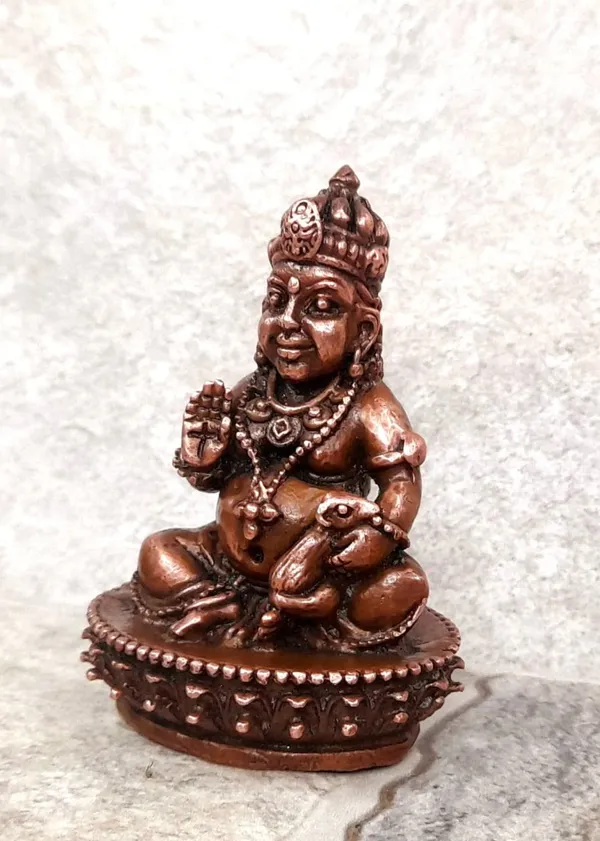 Brownish-Orange_Copper_Idols_India,_2.5_Inches,_Handmade_Kuberar,_220Grams,_Patina_Antique_Finish,_Pack_Of_1_Piece