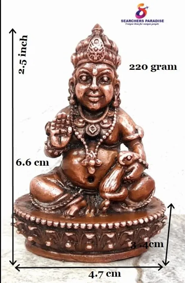 Brownish-Orange_Copper_Idols_India,_2.5_Inches,_Handmade_Kuberar,_220Grams,_Patina_Antique_Finish,_Pack_Of_1_Piece