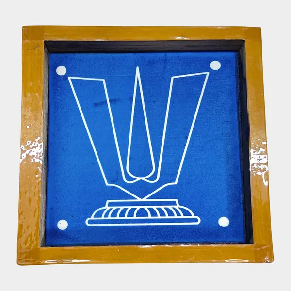 Searchers_Paradise_Thenkalai_Namah_Rangoli_Stencil_Wooden_5x5_Inches_Pack_of_1_Piece