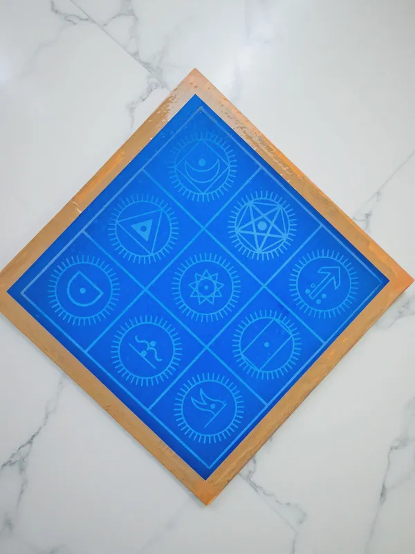 Navagraha_Mandala__Yantra___Rangoli_Design_Stencil_Wooden_Frame_pack_of_1_piece