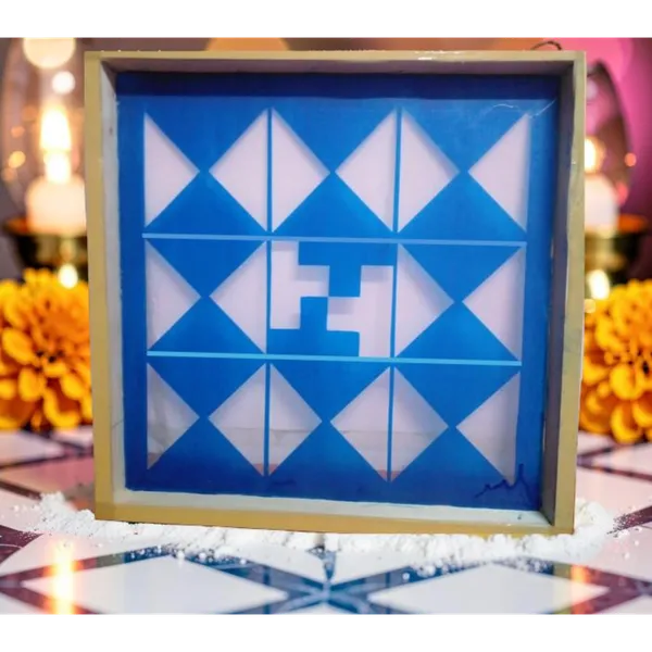 Navakam_Yantra_Design_Stencil_Wooden_Frame__Pack_of_1_piece
