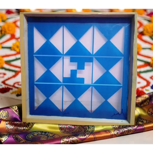 Navakam_Yantra_Design_Stencil_Wooden_Frame__Pack_of_1_piece