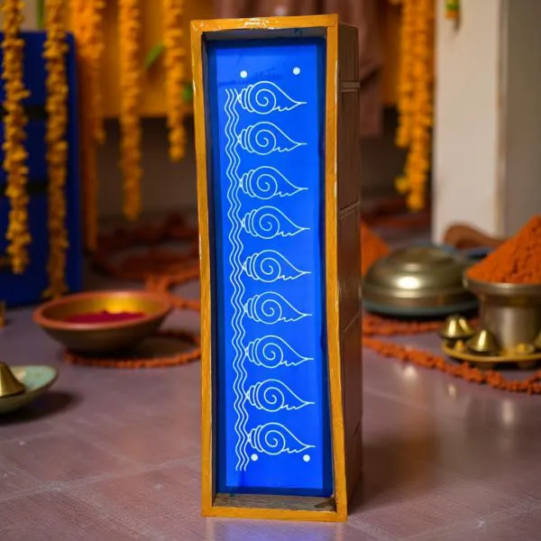 Searchers_Paradise_Shankh_Toran_Border_Rangoli_Stencil_Wooden_17x5_Inches_Pack_of_1_Piece