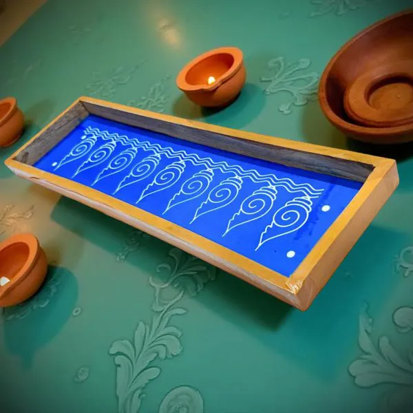 Searchers_Paradise_Shankh_Toran_Border_Rangoli_Stencil_Wooden_17x5_Inches_Pack_of_1_Piece