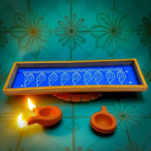 Searchers_Paradise_Shankh_Toran_Border_Rangoli_Stencil_Wooden_17x5_Inches_Pack_of_1_Piece