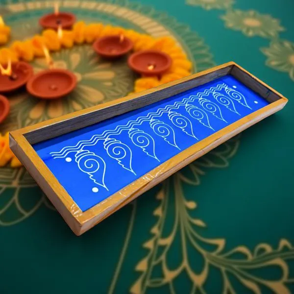 Searchers_Paradise_Shankh_Toran_Border_Rangoli_Stencil_Wooden_17x5_Inches_Pack_of_1_Piece