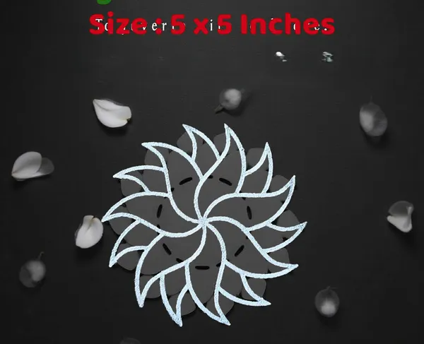 Searchers_Paradise_Creative_Flower_Design_Rangoli_Stencil_Wooden_5×5_Inches