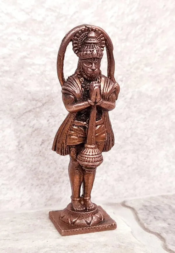 Brownish-Orange_Copper_Idols_India,_2.6_Inches,_Handmade_Standing_God_Hanuman,_40G,_Patina_Antique_Finish,_Pack_Of_1_Piece