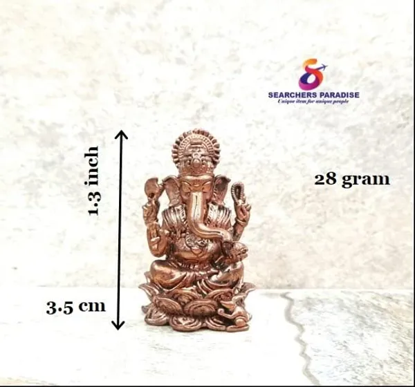 Brownish-Orange_Copper_Idols,_3.5Cm,_Handmade_Little_Ganesh_28Grams,_Patina_Antique_Finish,_Pack_Of_1_Piece