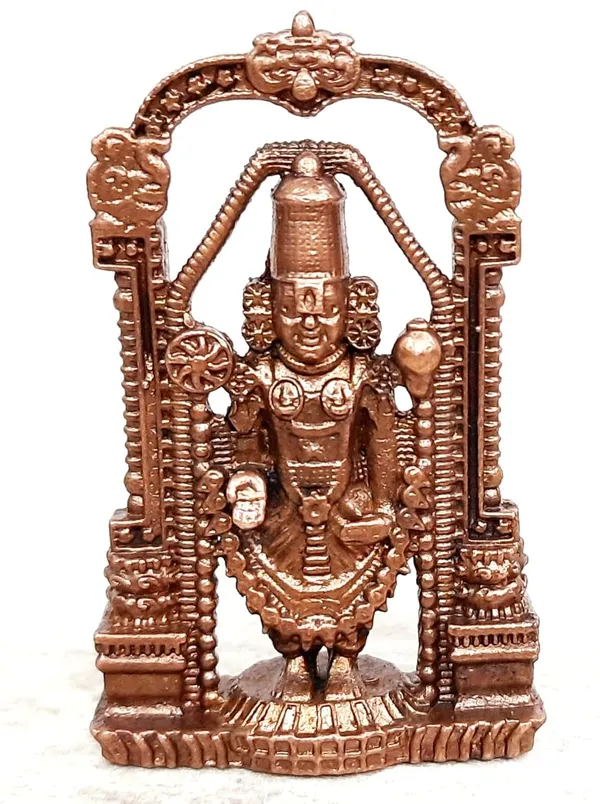 Brownish-Orange_Copper_Idols_India,_2.3_Inches,_Handmade_Lord_Balaji,_50G,_Patina_Antique_Finish,_Pack_Of_1_Piece