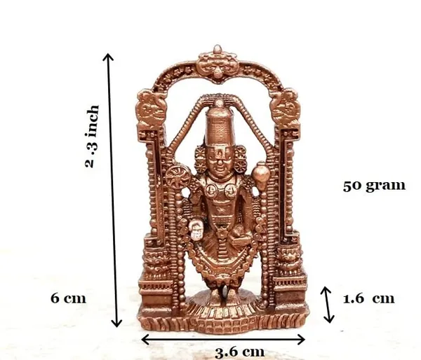 Brownish-Orange_Copper_Idols_India,_2.3_Inches,_Handmade_Lord_Balaji,_50G,_Patina_Antique_Finish,_Pack_Of_1_Piece