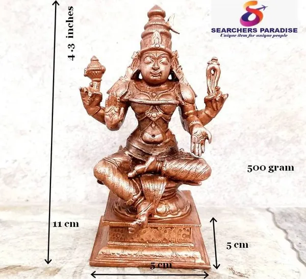 Brownish-Orange_Copper_Idols_Of_God_Bhuvaneshvari_4.3_Inches,_500G,_Patina_Antique_Finish,_Pack_Of_1_Piece
