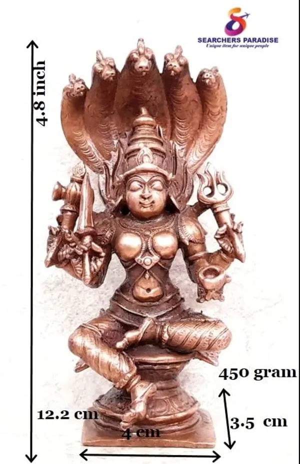 Brownish-Orange_Copper_Idols_Of_God_Amman_4.8_Inch,_450G,_Patina_Antique_Finish,_Pack_Of_1_Piece