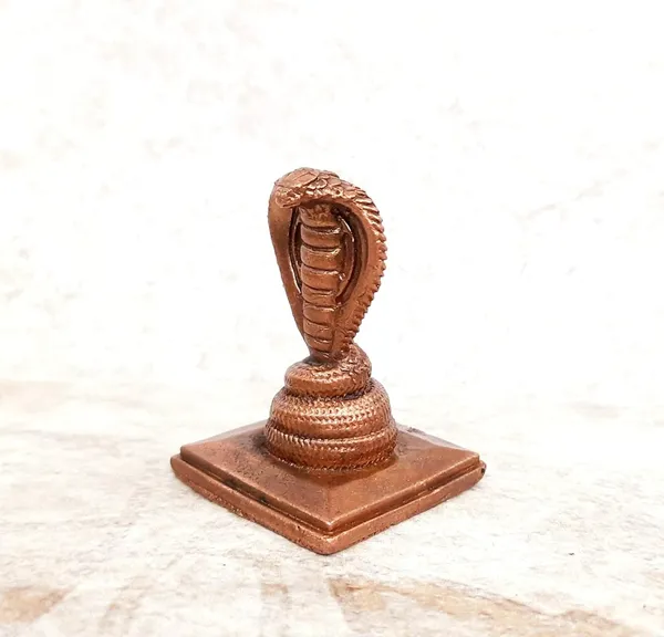 Brownish-Orange_Copper_Idols_India,_1.6_Inches,_Handmade_Adhisesha,_71G,_Patina_Antique_Finish,_Pack_Of_1_Piece