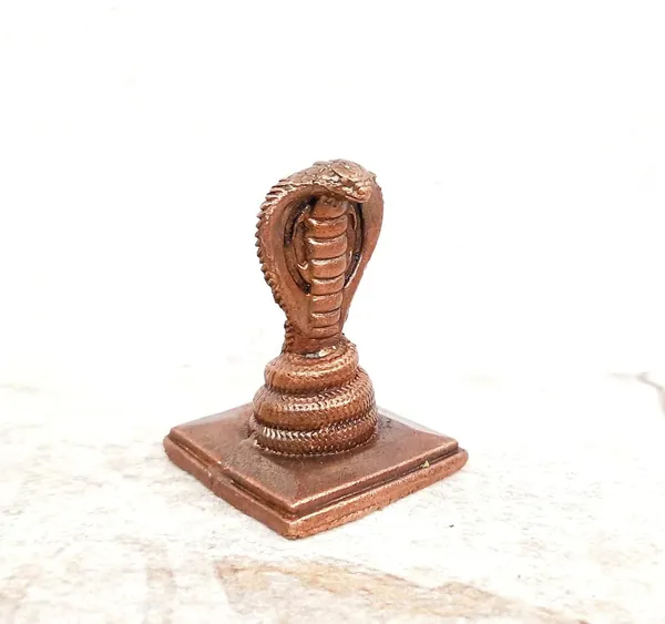 Brownish-Orange_Copper_Idols_India,_1.6_Inches,_Handmade_Adhisesha,_71G,_Patina_Antique_Finish,_Pack_Of_1_Piece