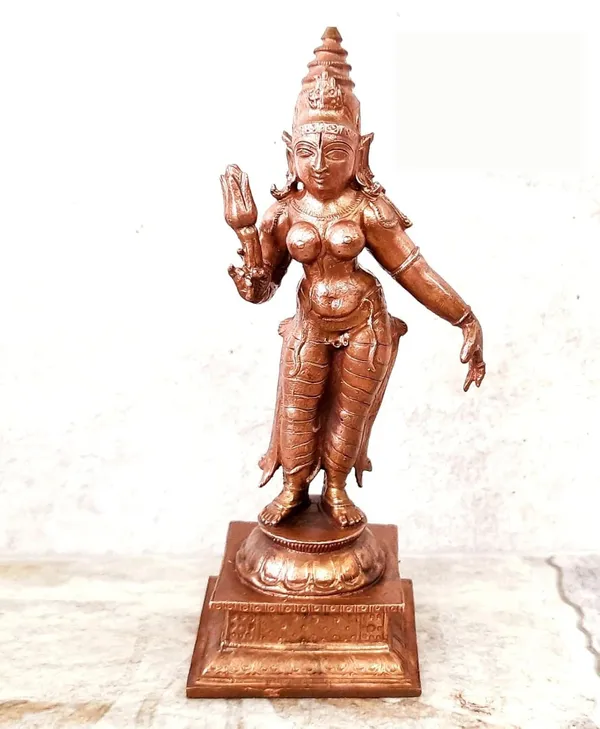 Brownish-Orange_Copper_Idols_Of_God_Goddess,_5.3_Inches,_420_Gram,_Patina_Antique_Finish,_Pack_Of_1_Piece