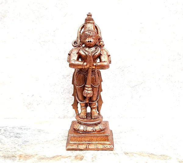 Brownish-Orange_Copper_Idols,_10.5_Cm,_Handmade_Hanuman_243Grams,_Patina_Antique_Finish,_Pack_Of_1_Piece