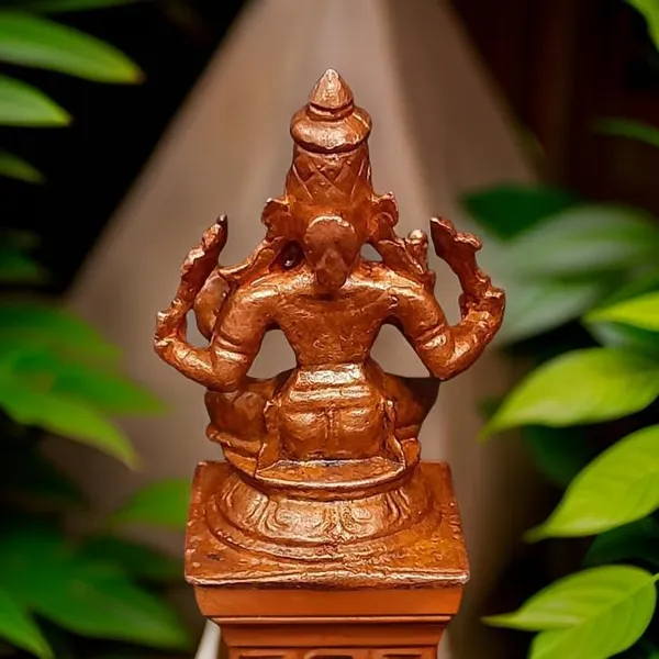 Brownish-Orange_Copper_Idols_1.6_Inches,_Handmade_Raja_Rajeshwari_50Grams,_Patina_Antique_Finish,_Pack_Of_1_Piece