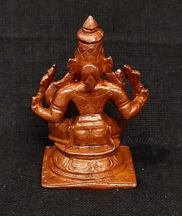 Brownish-Orange_Copper_Idols_1.6_Inches,_Handmade_Raja_Rajeshwari_50Grams,_Patina_Antique_Finish,_Pack_Of_1_Piece
