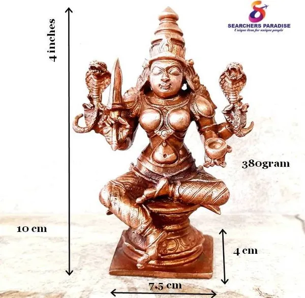 Brownish-Orange_Copper_Idols_Of_God_Amman_4_Inches,_380G,_Patina_Antique_Finish,_Pack_Of_1_Piece