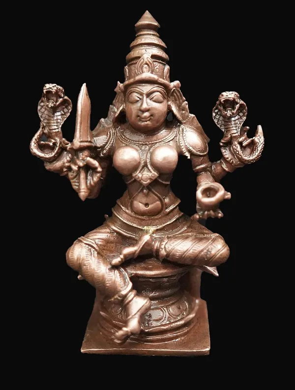 Brownish-Orange_Copper_Idols_Of_God_Amman_4_Inches,_380G,_Patina_Antique_Finish,_Pack_Of_1_Piece
