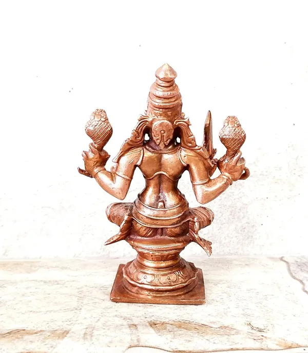 Brownish-Orange_Copper_Idols_Of_God_Amman_4_Inches,_380G,_Patina_Antique_Finish,_Pack_Of_1_Piece