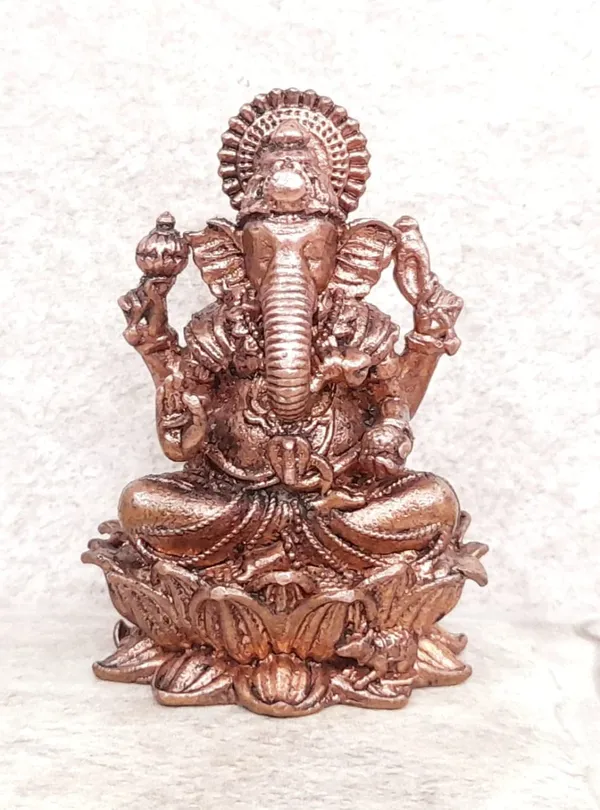 Brownish-Orange_Copper_Idols_Of_God_Ganesh,_2.2_Inches,_145G,_Patina_Antique_Finish,_Pack_Of_1_Piece