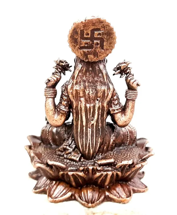 Brownish-Orange_Copper_Idols_India,_2_Inches,_Handmade_Mahalakshmi_Idol_With,_145G,_Patina_Antique_Finish,_Pack_Of_1_Piece