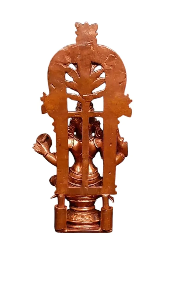 Brownish-Orange_Copper_Idols_Indiaby,_5.5_Inches,_Handmade_Kohalpur_Lakshmi_Idol_With,_482G,_Patina_Antique_Finish,_Pack_Of_1_Piece