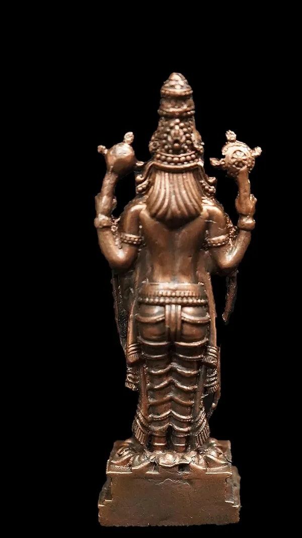 Copper_Idols_Indiaby,_2.8_Inches,_Handmade_Tirupati_Balaji,_150G,_Patina_Antique_Finish,_Pack_Of_1_Piece