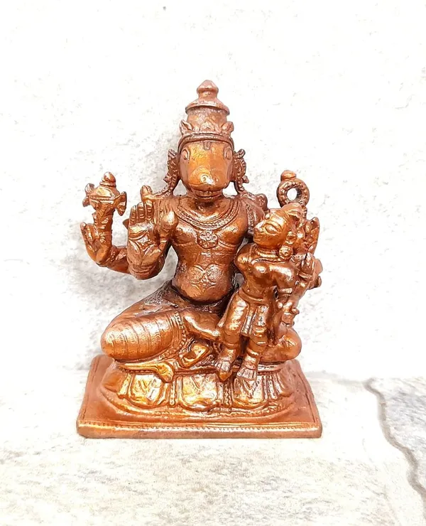Brown_Copper_Idols_Of_Lakshmi_Hayagreevar,_2.5_Inches,_194G_Handmade_Pack_Of_1_Piece