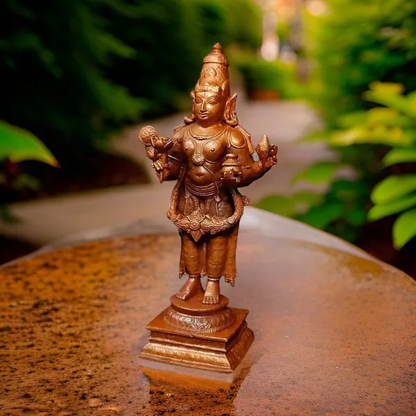 Brownish-Orange_Copper_Idols_Of_God_Dhanvantri,_6.4_Inches,_780G,_Patina_Antique_Finish,_Pack_Of_1_Piece
