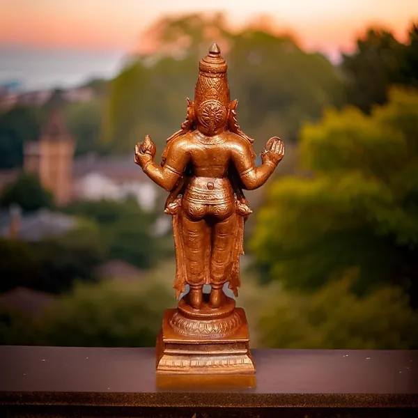 Brownish-Orange_Copper_Idols_Of_God_Dhanvantri,_6.4_Inches,_780G,_Patina_Antique_Finish,_Pack_Of_1_Piece