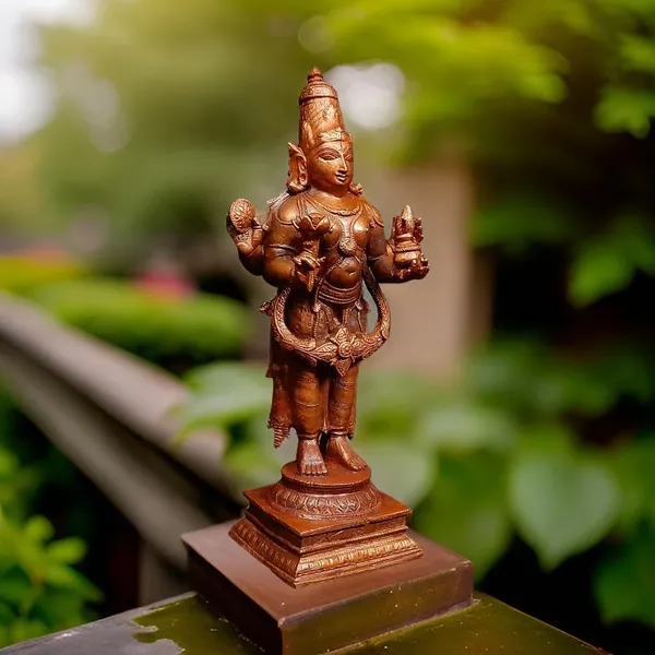 Brownish-Orange_Copper_Idols_Of_God_Dhanvantri,_6.4_Inches,_780G,_Patina_Antique_Finish,_Pack_Of_1_Piece